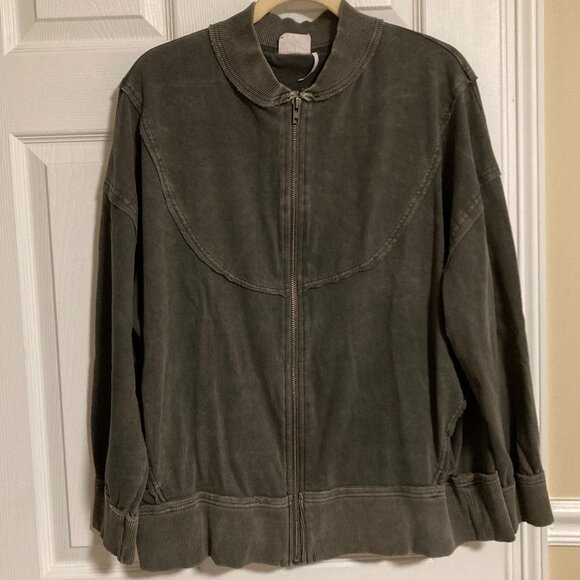 Urban Outfitters Faye Full Zip Oversized Sweatshirt Size L - Picture 3 of 10